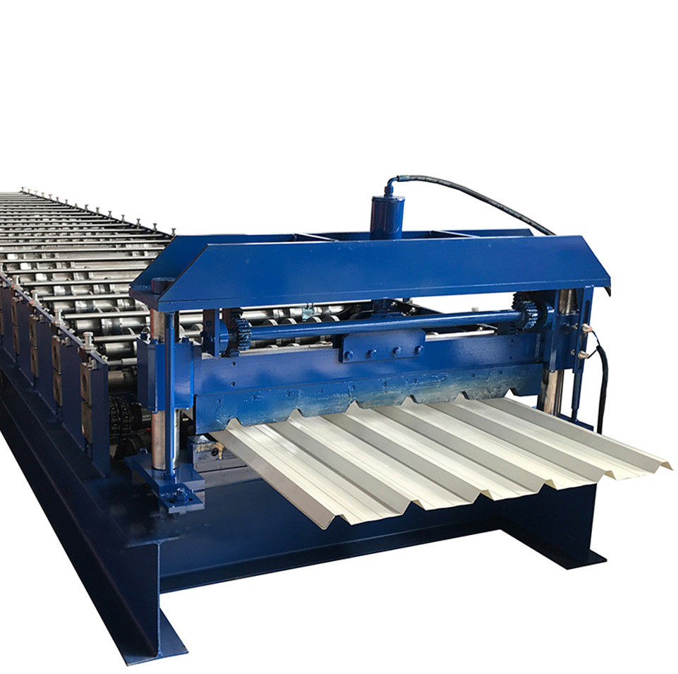 China Ic72 1.5mm Metal Sheet Roof Roll Forming Machine Panel Trapezoidal Low Noise on sale