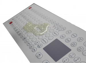 China 108 Key industrial computer membrane keyboard with touchpad oil proof keyboard on sale