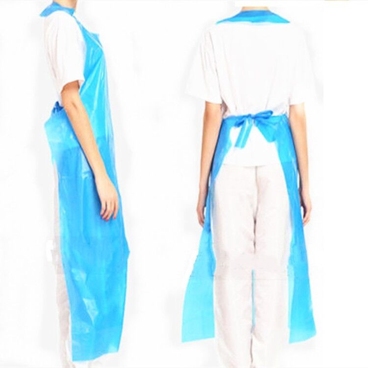 China Cooking Tie On Disposable Plastic Aprons 71 X 117cm Plastic Aprons On A Roll wholesale