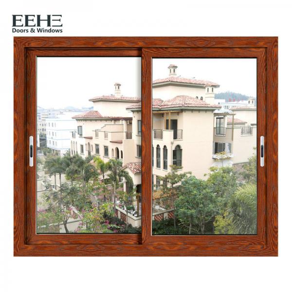 Quality Economic Red Aluminium Horizontal Sliding Windows With Insect Screen 4mm for sale