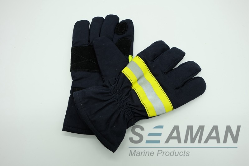 Quality Safety Marine Fire Fighting Equipment Fire Retardant Cotton Rescue Fireman Gloves for sale