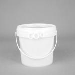China IML Printed Small Clear Plastic Buckets 1 Liter Heat Transferprinting wholesale