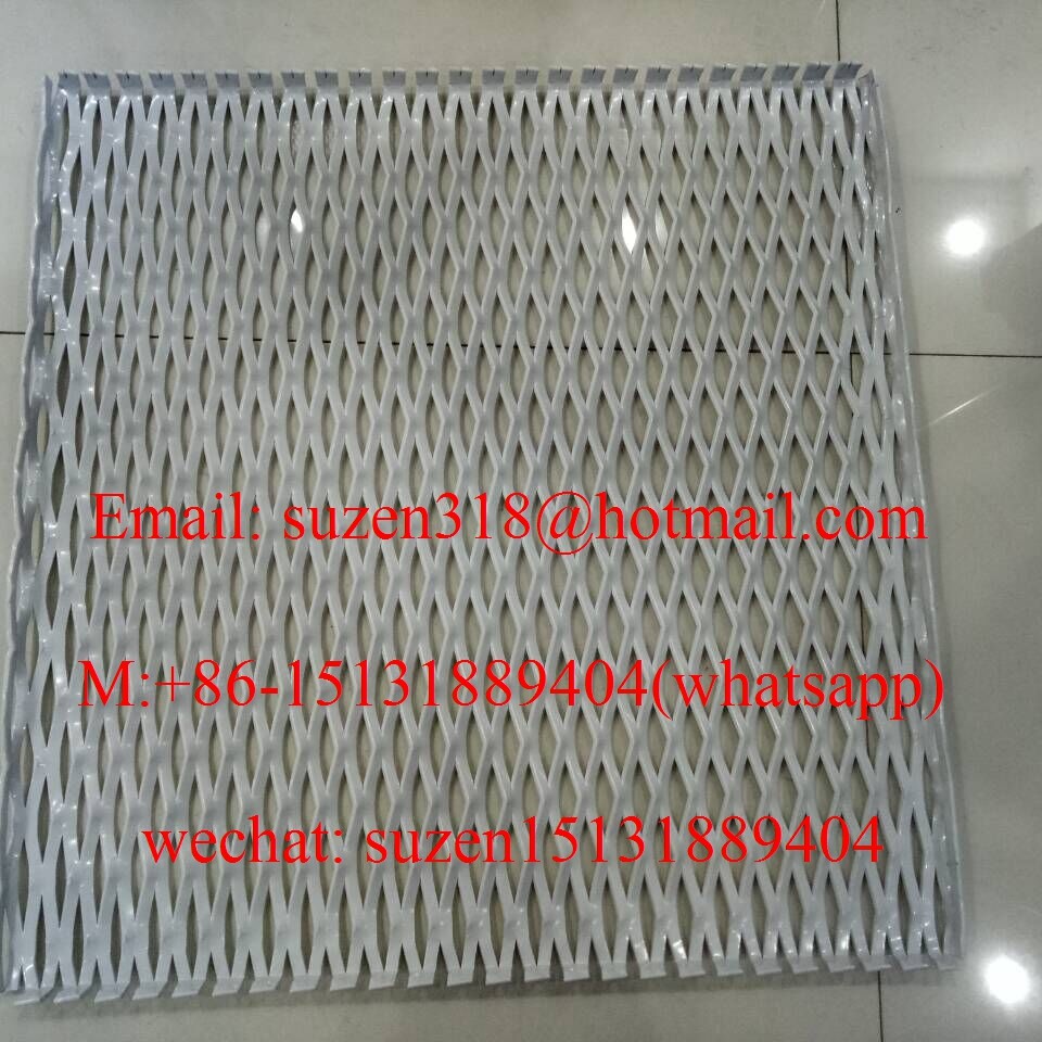 China bending edge powder coating aluminum expanded panel mesh for decoration wholesale