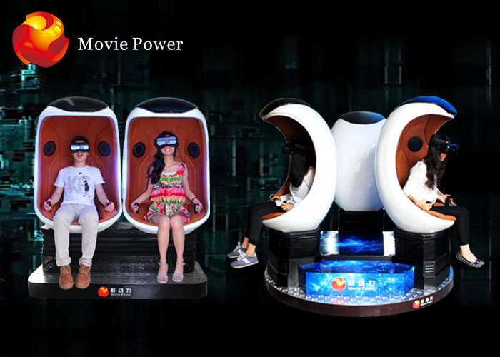 China Electric System 9D VR Cinema Egg Cinema Equipment For Park / Busy Street wholesale