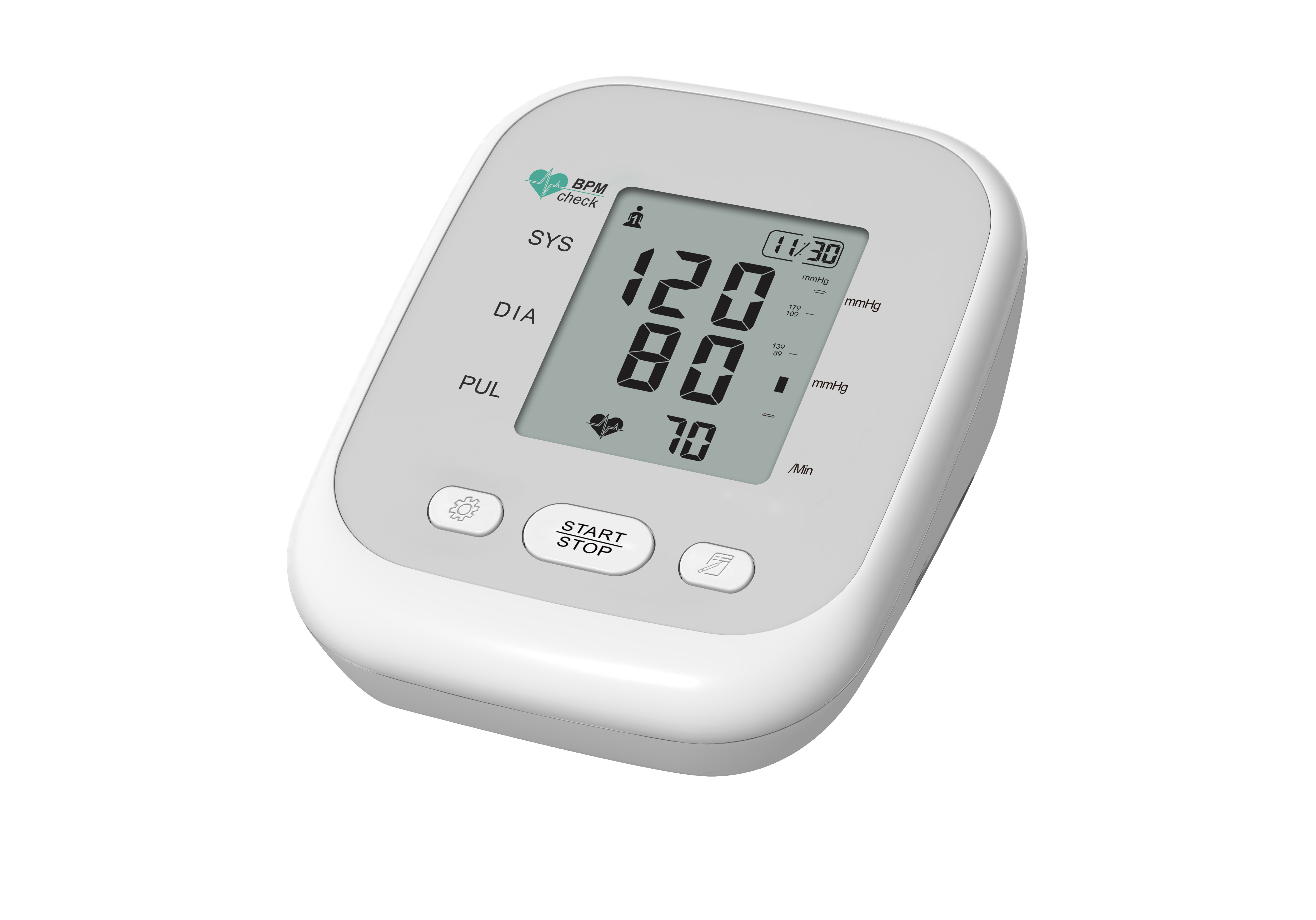China LCD ABS Arm Cuff Blood Pressure Monitor , Plastic Upper Arm Blood Pressure Monitor on sale