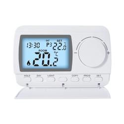 China New Large Dial Button 7 Day Programmable Room Thermostat 230V for sale