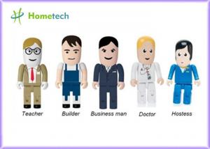 China Portable Character USB Drives Doctor With Durable Solid State Storage , Doctor / Nurse Model wholesale
