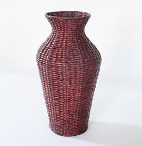 China Best Home Decor Popular Rattan Plant Stand, Planter Holder Wholesale Natural Seagrass Vase Handicraft Wicker Flower Pot wholesale