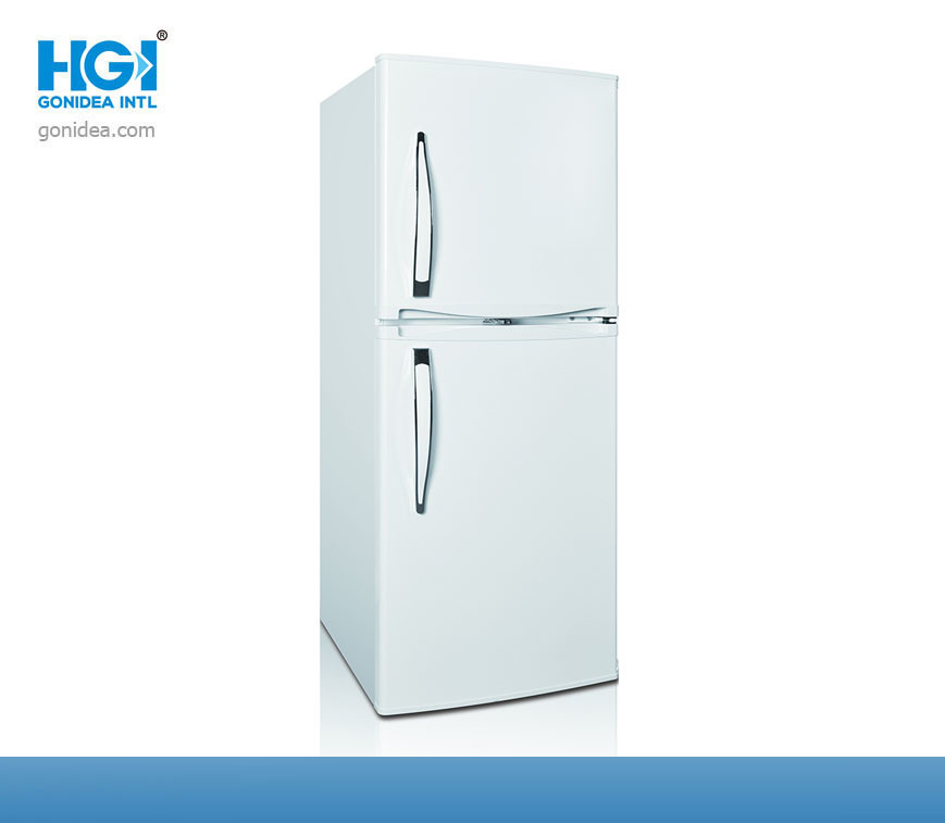 China OEM ODM White Top Freezer Refrigerators Stainless Handles 175 Ltr wholesale
