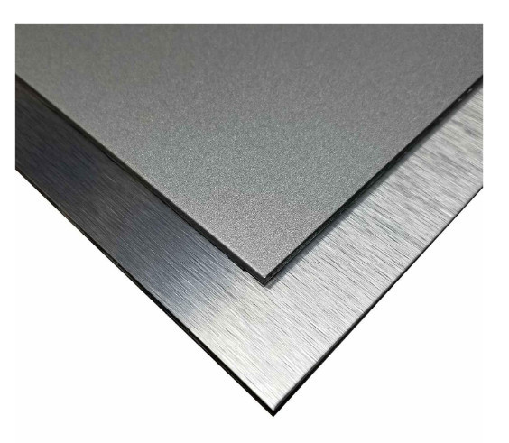 China ACP Gold Silver Brushed Aluminum Composite Panel Fireproof PE Coating wholesale