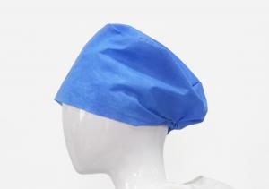 China Green Blue Nonwoven Disposable Surgical Scrub Caps 100pcs / Bag wholesale
