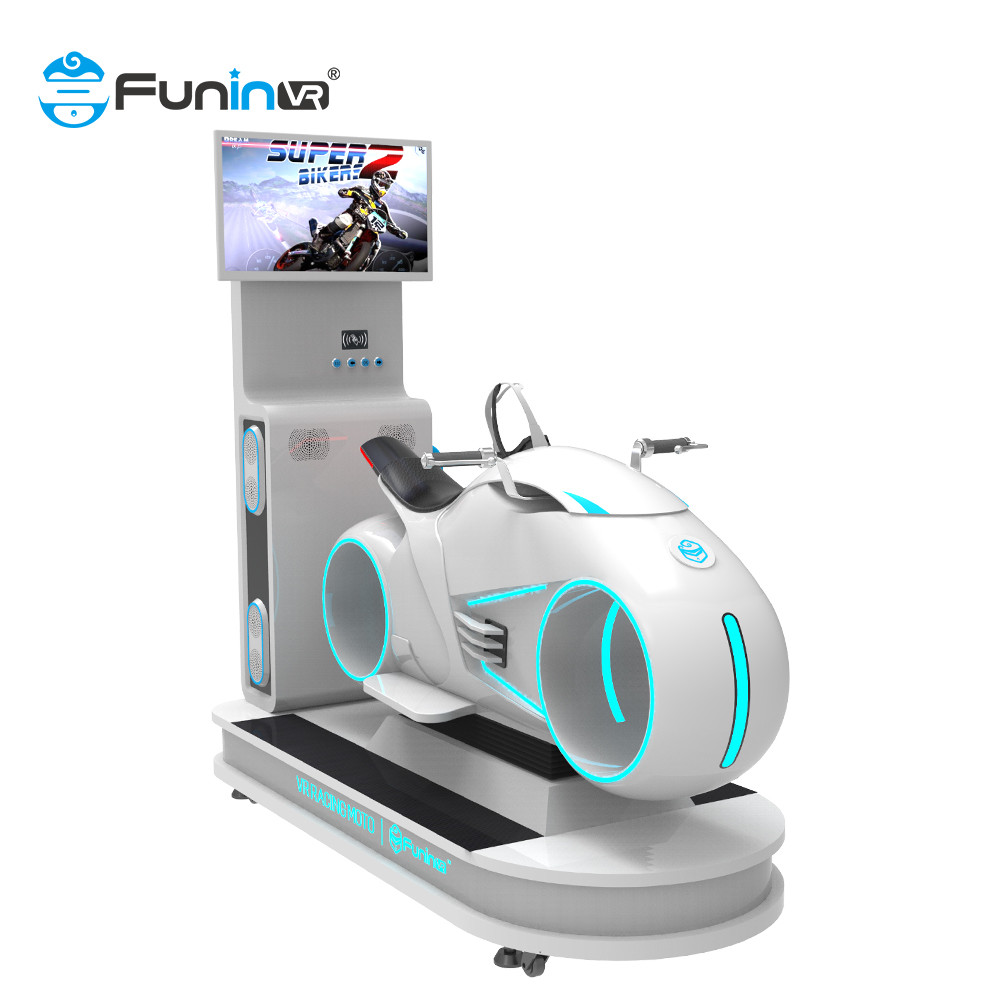 single seat 9dvr race games machine 9D Virtual Reality Simulator VR Moto Game for sale