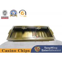 China Baccarat Custom Single Layer Locked Acrylic Chips Tray for sale