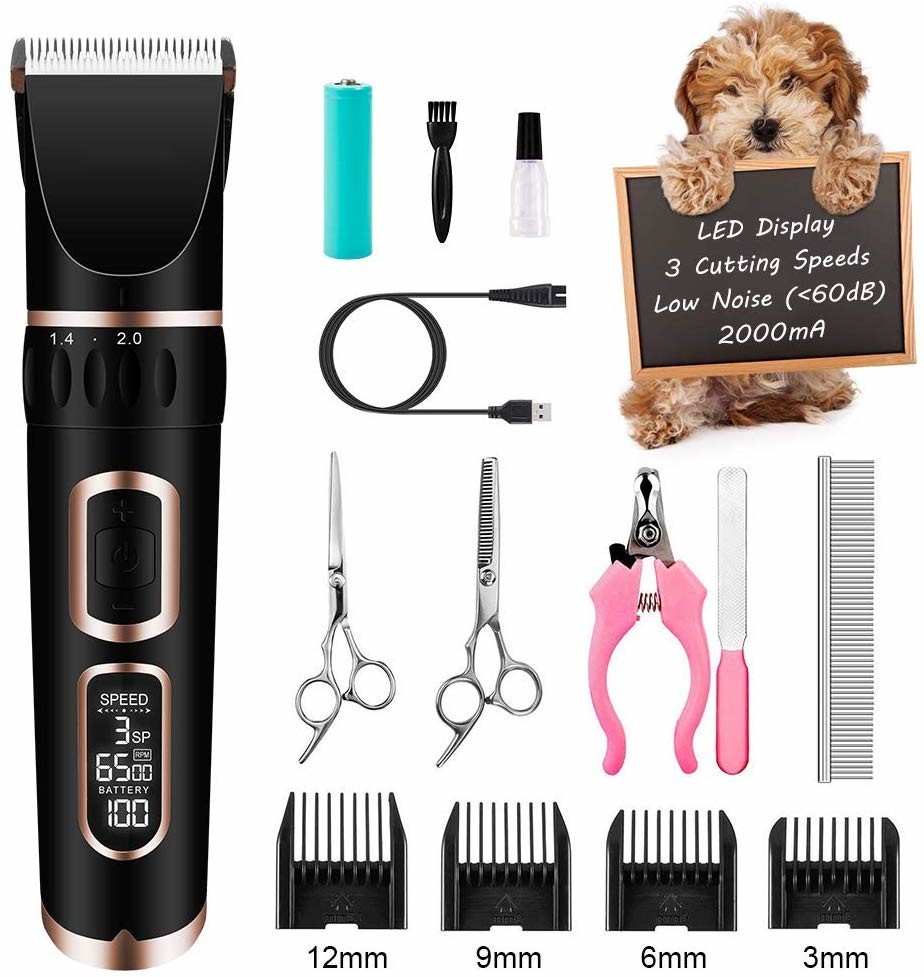 China Durable Pet Hair Clippers & Trimmers Power 8W Voltage 110-240V Customized Logo for sale