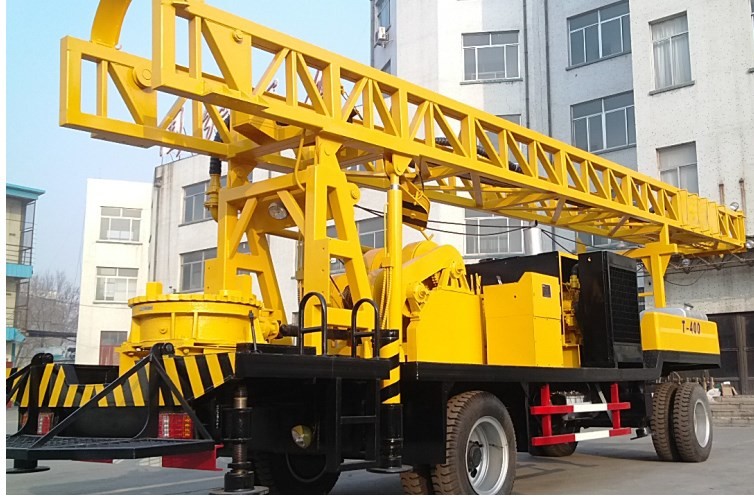 China Drilling Machine T-400 for Water Wells  Trailer type Water Well Drill Rig on sale