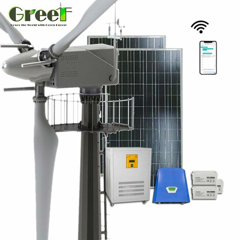 China Residential Grid Tie Pitch Control Horizontal Wind Turbine 30kw For Home Electricity on sale
