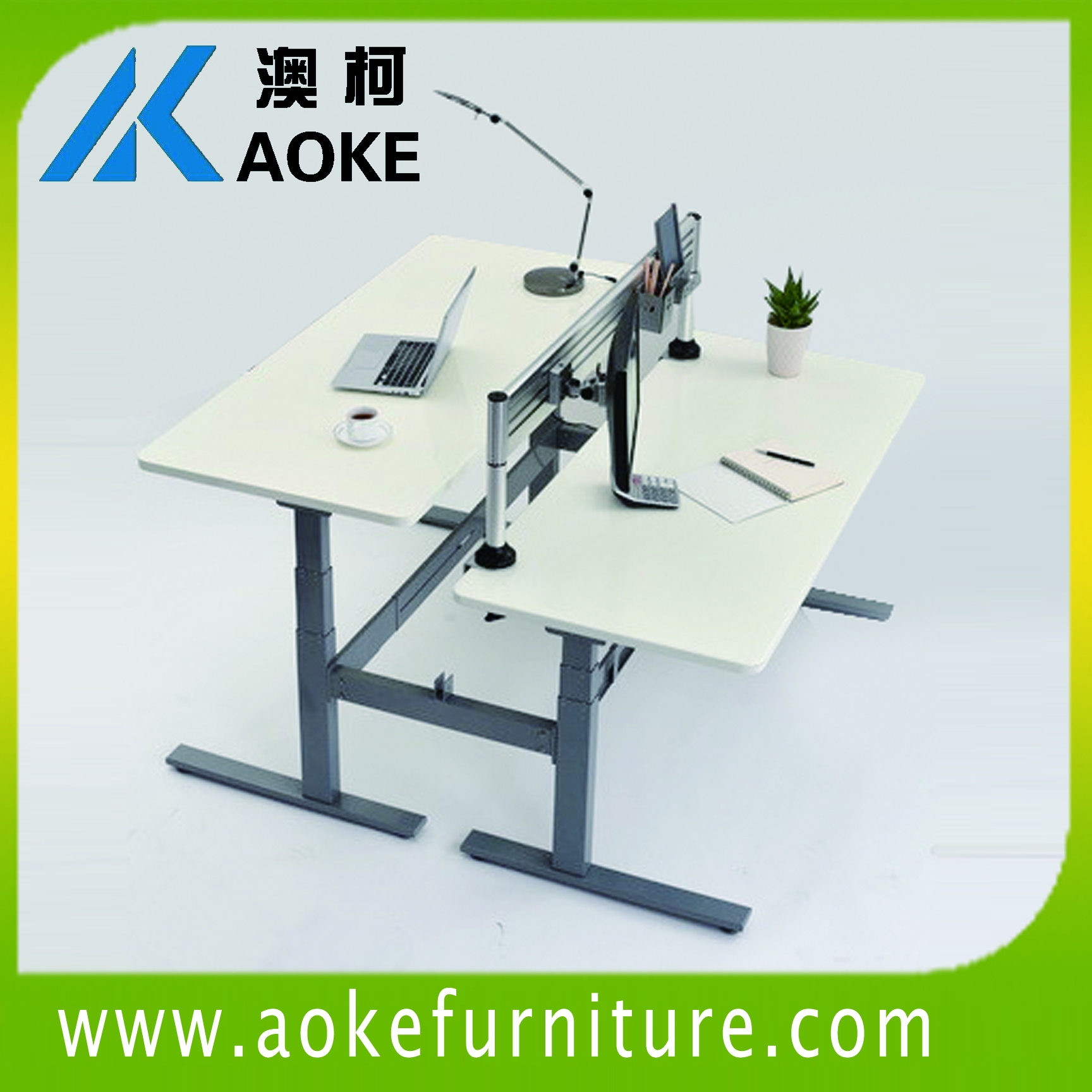 China electric height adjustable sit/stand lifting office desk on sale
