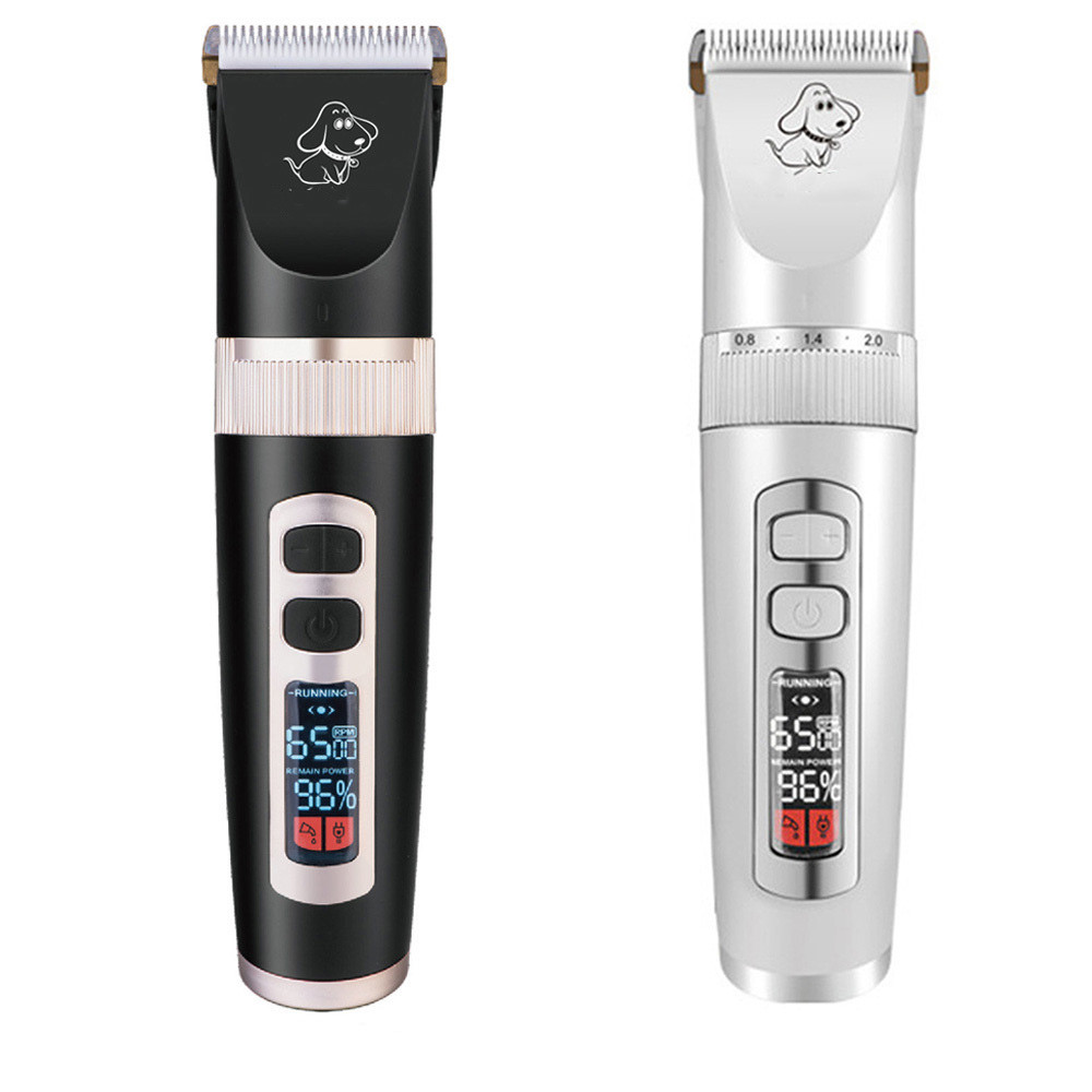 LCD Screen Professional Rechargeable Pet Trimmer Three Gear Speed For All Kind Hair for sale