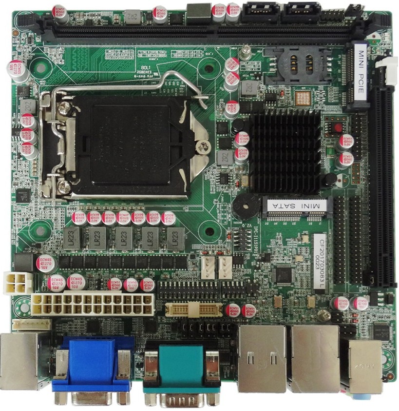 Quality ITX-H110AH2AA 10 COM 10 USB Mini ITX Motherboard / Gigabyte H110 Mini Itx PCIEx16 Slot for sale
