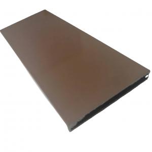 China High Glossy Brown Powder Coated Aluminium Extrusions 0.8mm Thickness wholesale