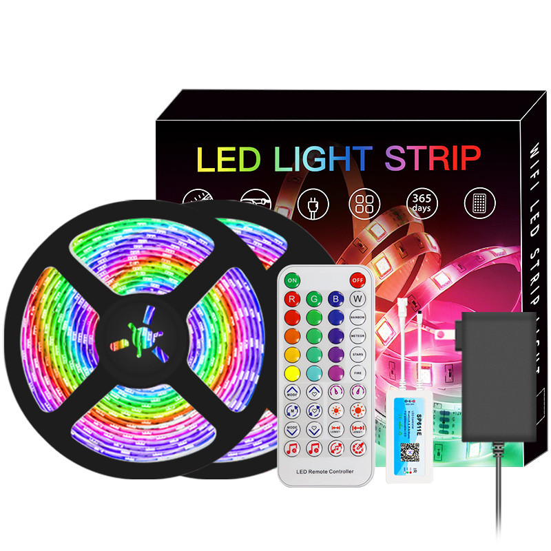 China 5050 RGB Smart LED Strip Lights 10 Meters Bluetooth APP Control OEM on sale