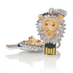 China lion face shape jewelry usb flash drive  wholesale