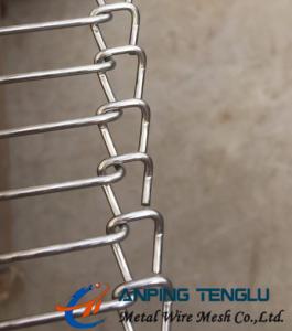 China Stainless Steel Wire Ladder Belt, Single Loop End Belt Type, for Food Processing on sale
