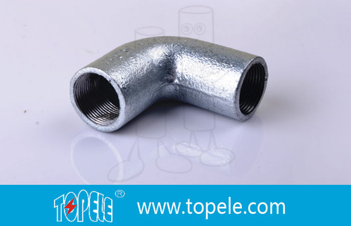 China BS4568 Conduit Fittings 25mm  Malleable Iron Solid Elbow , 90 Degree Pipe Bent wholesale