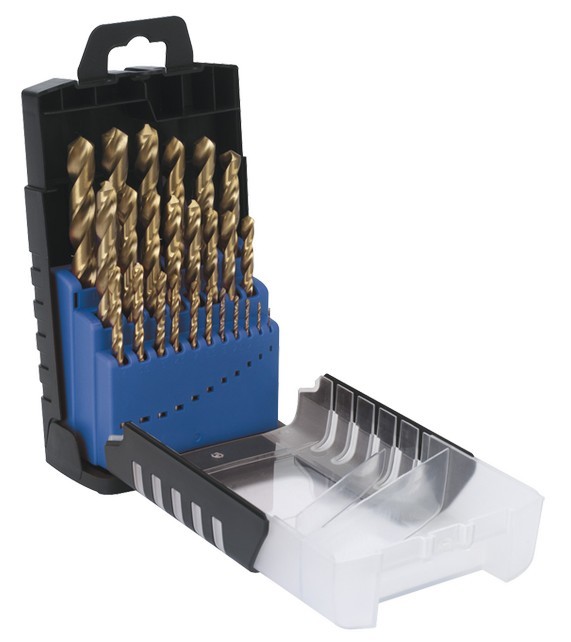 Buy cheap 25 pcs HSS Twist Drill Bit Sets with Rose Plastic Box from wholesalers