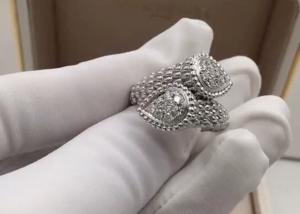 China Stylish 0.66 Carats 18K Gold Diamond Ring , 18kt White Gold Diamond Engagement Ring wholesale