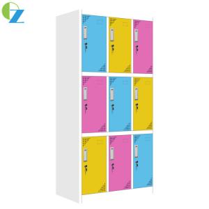 China Knocked Down Cam lock Metal Locker cabinet Colorful 1850mm Height wholesale