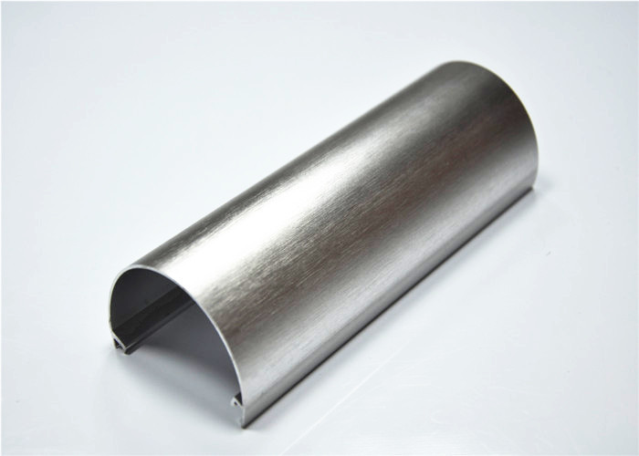 China Shinning Brush Silver  Aluminium Profile Extrusion for Handrail 6063-T5 wholesale