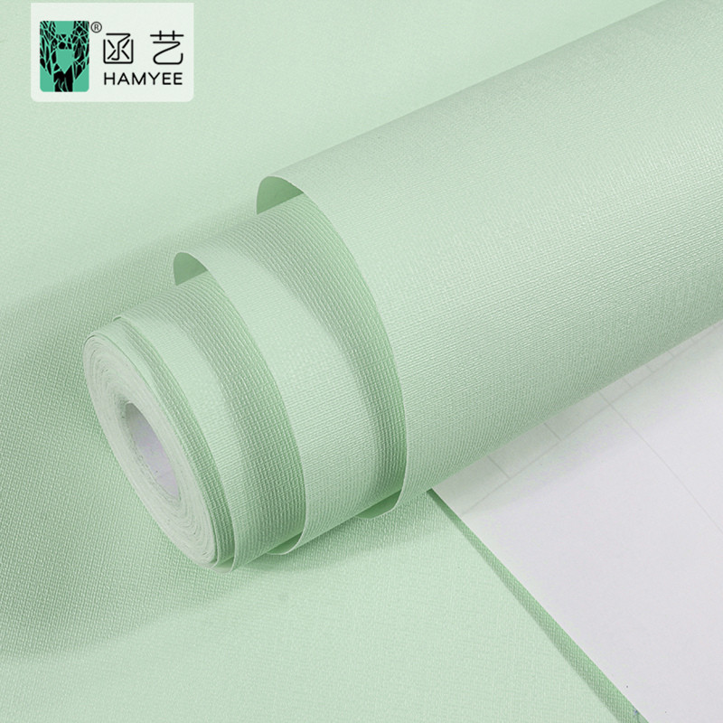 China Light Green Contact Paper Peel And Stick Adhesive Wallpaper 0.16mm 0.17mm wholesale