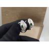 Buy cheap Luxury 18K White Gold Diamond Ring Bvlgari Serpenti Ring White Gold With Green from wholesalers