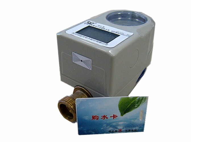 Quality Wireless Smart Water Meter Card Prepaid Water Meters RF Communication for sale