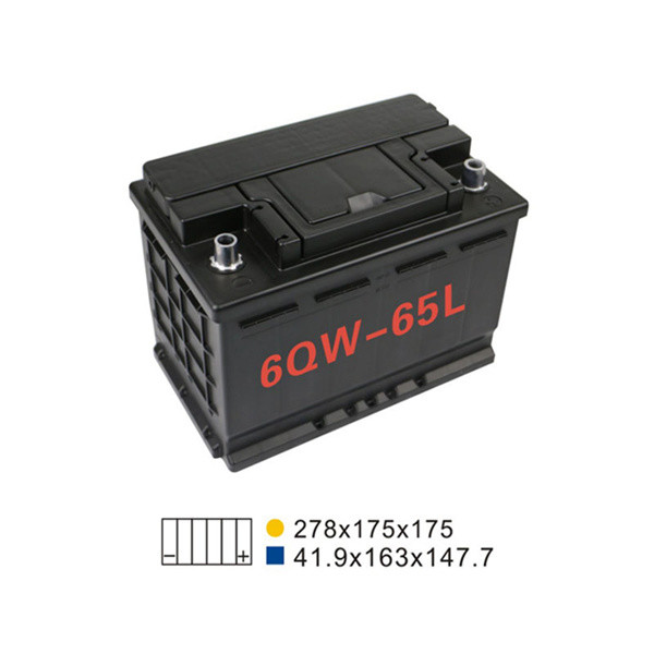 China 570A 68AH 6 Qw 65L Car Start Stop Battery 274*175*190mm Car Starting Battery wholesale