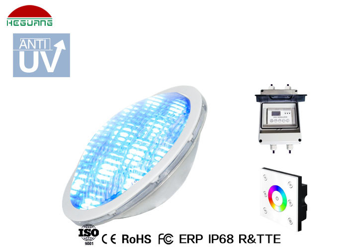 China 316 Stainless Steel PAR 56 LED Pool Light AC 12V 24W 2 Wires RGB DMX Control wholesale