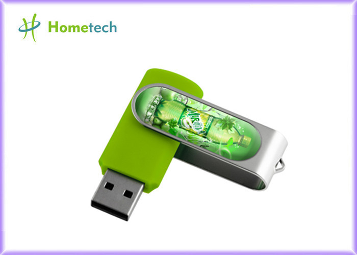 China Customised Swivel U disk,  Twist USB Sticks With Aluminum Armor /  Light LED accept paypal 1- 64GB wholesale