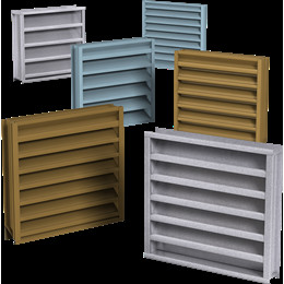 Quality Anodized Prefabricated Fixed Aluminum Louvered Window Weatherproof for sale