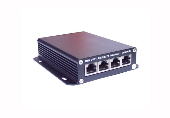 China 10 /100 Base-T Ethernet link Artnet To DMX Converter , Madrix Ecue GatewayCompliant wholesale
