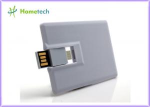 China White Plastic Credit Card OTG / Mobile Phone USB Flash Drive 16GB 32GB for Smart Phone wholesale