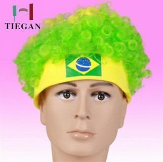China 2014 World Cup Brazil Souvenirs Fan Wig With 75 g / pc , 56cm x 21cm wholesale