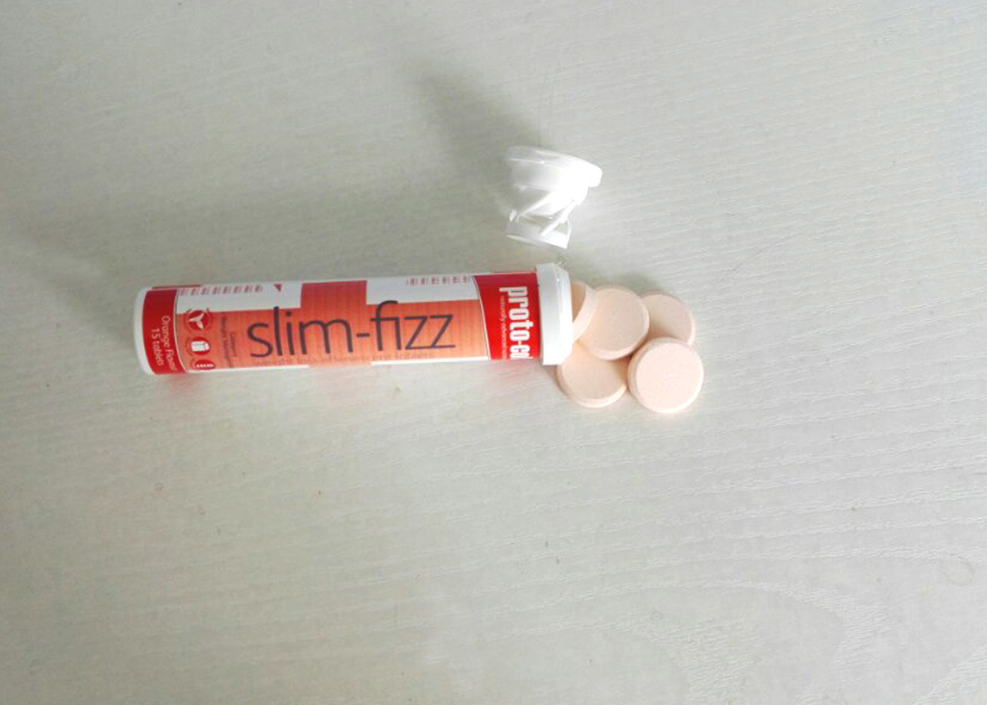 Orange Taste Slim Fizz Tablets For Control Appetite And Lose Weight for sale