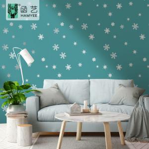 China Snowflake PVC Wallpaper Sticker Roll Easy Decor 45cm 90cm ECO Friendly wholesale