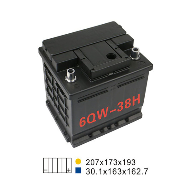 China 44AH 20HR 300A 6 Qw 38H Car Start Stop Battery Automotive Lead Acid Battery wholesale