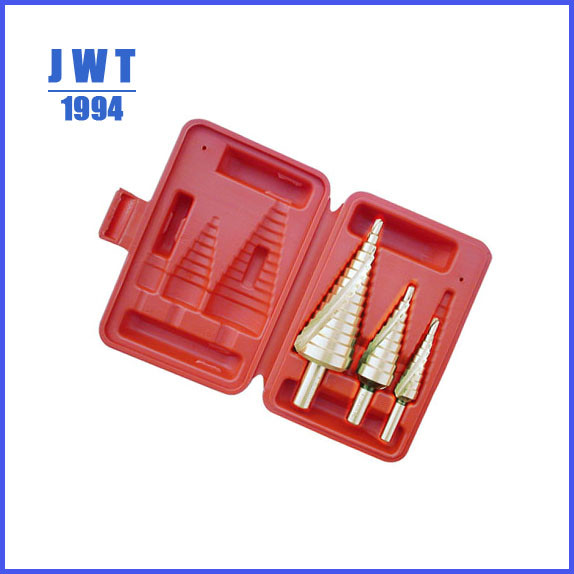China JWT TIN coated hss step drill bit wholesale