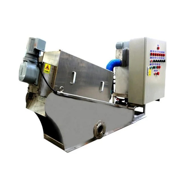 Quality Stainless Steel Volute Sludge Dewatering Machine IP55 Sewage Treatment Device for sale