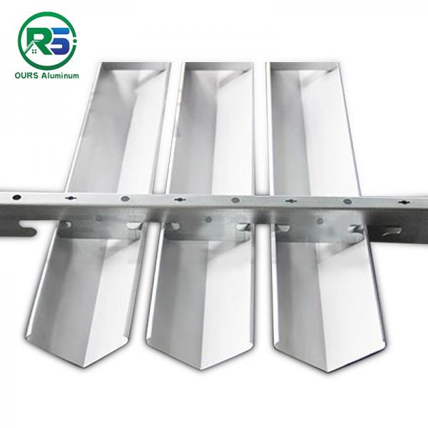 Quality Commercial Office Suspended Metal Ceiling Systems Modern External Timber V Shaped for sale