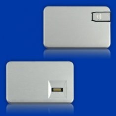 China OEM promotional metal credit card USB storage sticks 4GB 8GB with printed logo  wholesale