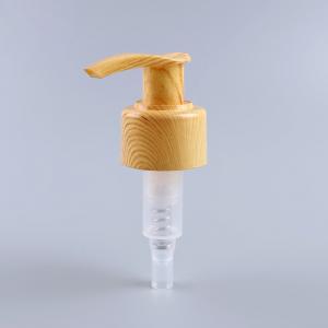 China 24/410,28/410 hand-press  lotion pump sprayer head wooden effect wholesale